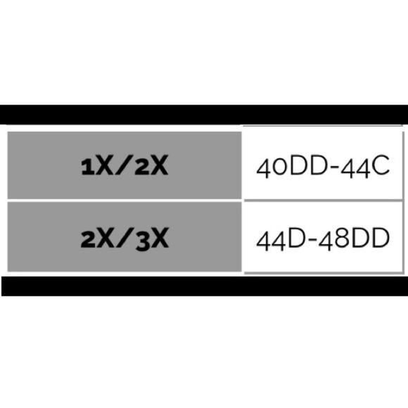 1X/2X Light Grey Front V Lattice Bralette + bra padding adjustable straps Zenana - Picture 13 of 15